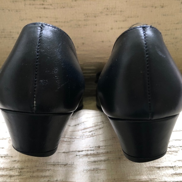 Vintage.🇮🇹 Classic Lillaz in Navy Blue 7 1.2 AA - Picture 5 of 5